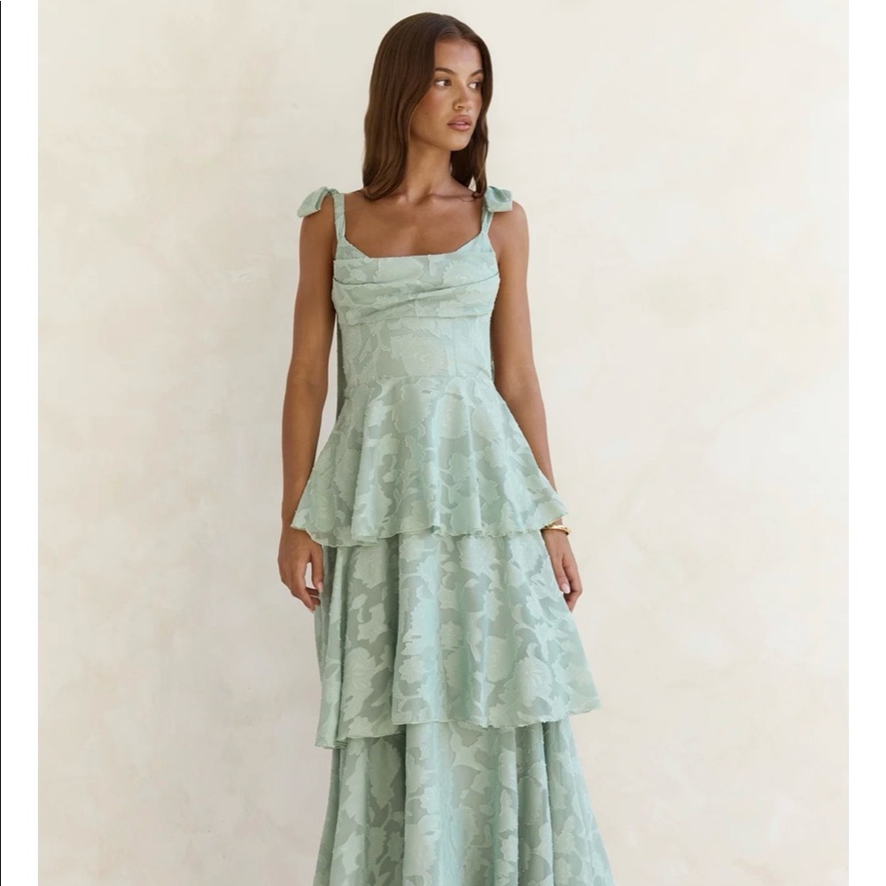 Fortunate One- Meadow Of Dreams Maxi Dress Sage